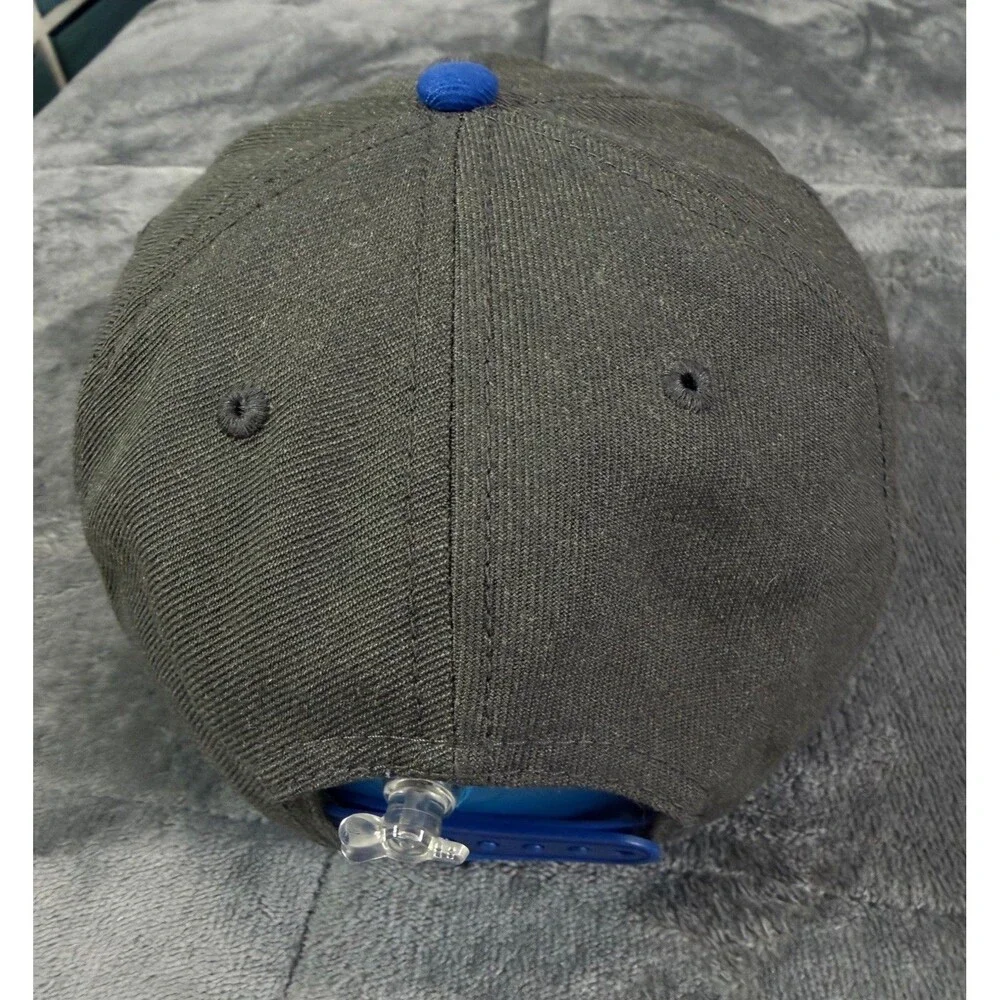 LA Los Angeles Rams New Era 9FIFTY Snapback Hat Blue Gray Vintage Helmet Logo.